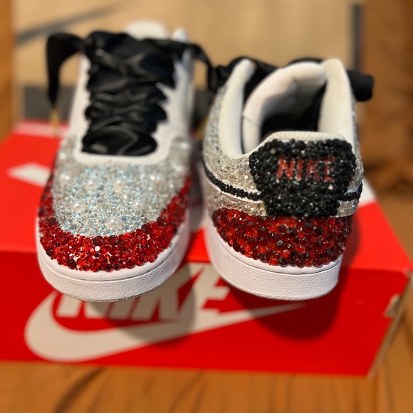 Custom Rhinestone Nike Court - Picture 2 of 5